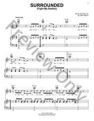 Surrounded (Fight My Battles) piano sheet music cover